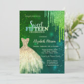 グリーングリッタードリップス、金ゴールドドレススターズキンセアニェラ 招待状 (スタンド正面)