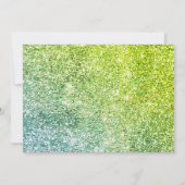 グリーングリッターバチェロレッテ招待状 招待状 (裏面)