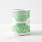 グリーングリッターパーソナライズされたコーヒーマグ コーヒーマグカップ (中央)