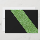 グリーングリッターフォトフレーム卒業招待状 招待状 (裏面)