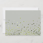 グリーングリッター私の花嫁招待状 招待状 (裏面)