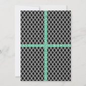 グリーングリッター50ファブラス | 第50回誕生日パーティー 招待状 (裏面)