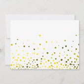 グリーングリッター あなたは私のブライズメイドになってくれますか？ 招待状 (裏面)