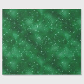 グリーングリッター ラッピングペーパー (フラット)