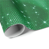 グリーングリッター ラッピングペーパー (ロールコーナー)
