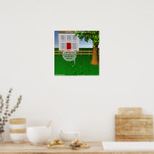 グリーングリーングラスおもしろいポスター ポスター (キッチン)