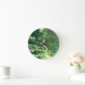 グリーングリーングリーンアルピマーブル ラウンド壁時計 (ホーム)