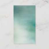 グリーングリーングリーンティール（緑がかった色）カリトロピックガグラデーションラス 名刺 (裏面)