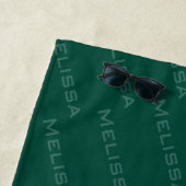 グリーングルーヴィレトロロックザサンブロックサマービーチ ビーチタオル (インサイチュ)