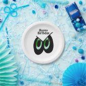 グリーングレアマンガアイズ誕生日 ペーパープレート (パーティー)