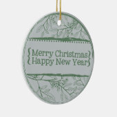 グリーングレイ離れクリスマス セラミックオーナメント (右)