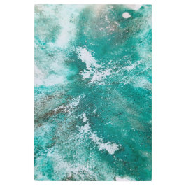 グリーングレイ黒抽象芸術水彩壁用金属AR メタルプリント