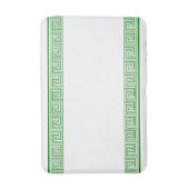 グリーングレシアンフリーズデザイン バスマット (正面縦)