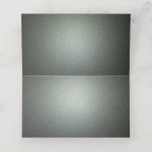 グリーングレーグリッターとハート プレイスカード (内部開封)