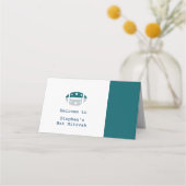 グリーングレーサッカーチケットバルミツワーシーティング プレイスカード (裏面)