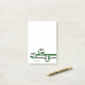 グリーングレーストライプバレーボール選手の名前 ポストイット (デスク上)