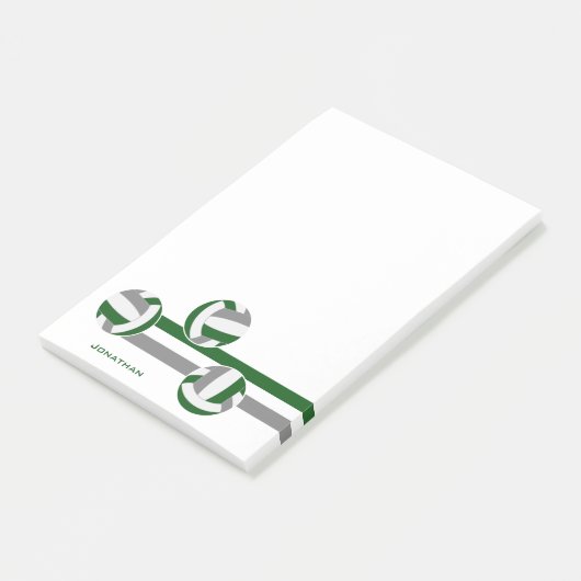 グリーングレーストライプバレーボール選手の名前 ポストイット (アングル)