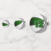 グリーングレーチームカラーバスケットボールパーティー コンフェッティ (正面)