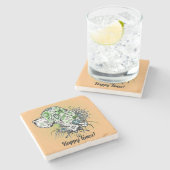 グリーングレートダーンストーンコースター ストーンコースター (横)