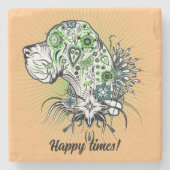 グリーングレートダーンストーンコースター ストーンコースター (正面)