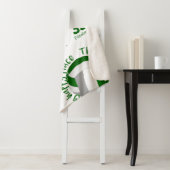 グリーングレーバレーボールコートhappy placeタイポグラフィ シェルパブランケット (インサイチュ)