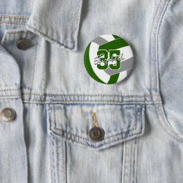 グリーングレーバレーボールチームカラー 缶バッジ