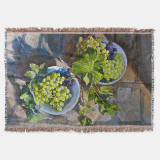 グリーングレープの静物画 スローブランケット