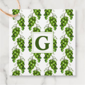 グリーングレープギフトメッセージカード フェイバータグ (正面)