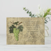 グリーングレープフルーツ&ワインテイスティングパーティの招待状 招待状 (スタンド正面)