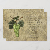 グリーングレープフルーツ&ワインテイスティングパーティの招待状 招待状 (正面/裏面)