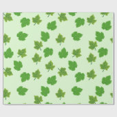 グリーングレープリーフ ラッピングペーパー (フラット)