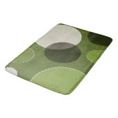 グリーングレー水玉模様抽象芸術  バスマット (アングル)