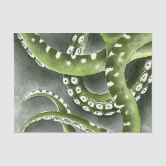 グリーングレー触手 薄葉紙 (正面)