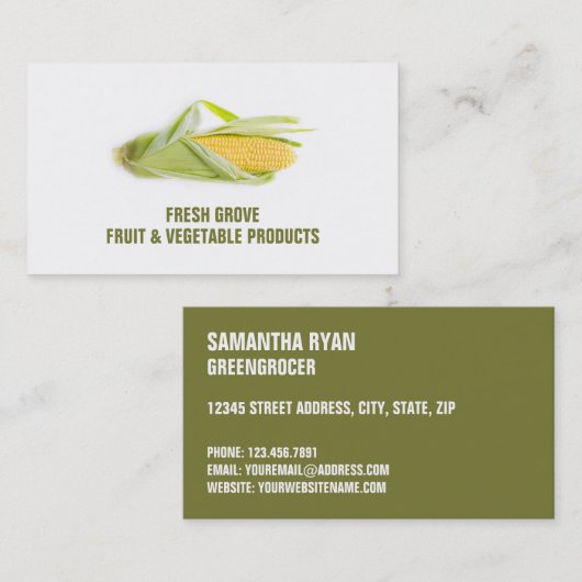 グリーングロサーズ・コブ 名刺 (正面/裏面)