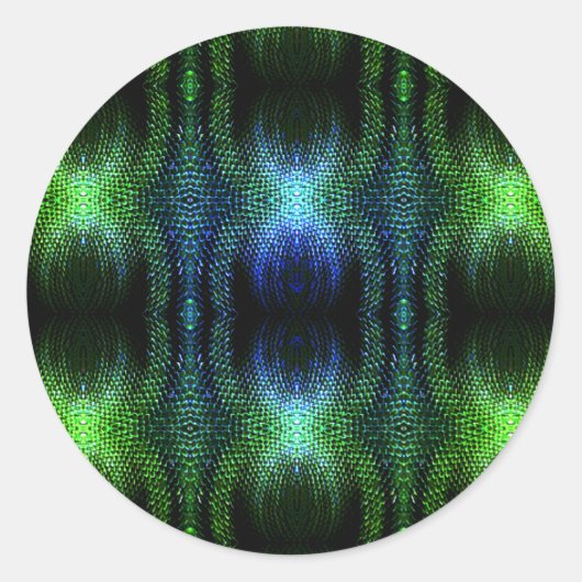 グリーングロースネークスキン ラウンドシール (正面)