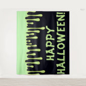 グリーングロードリップスドリップハローウィンパーティ タペストリー (正面)