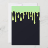 グリーングロードリップドリップハロウィーン甘い16パーティー 招待状 (裏面)