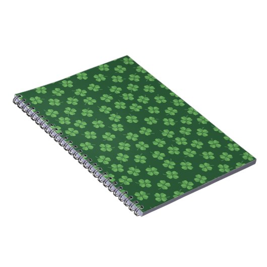 グリーンケルトのアイリッシュフォーリーフィングクローバーサンパトリック ノートブック (右側)