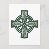 グリーンケルト十字とトリスケレ版木、銅版、版画 ポストカード (正面)