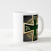 グリーンケルト十字 ジャンボコーヒーマグカップ (正面右)