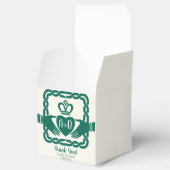 グリーンケルト結び目模様カダガアイリッシュ結婚ズサンキュー フェイバーボックス (オープン)