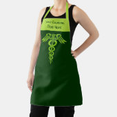 グリーンケルト結び目模様カドゥセウス エプロン (インサイチュ)