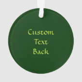 グリーンケルト結び目模様カドゥセウス オーナメント (裏面)