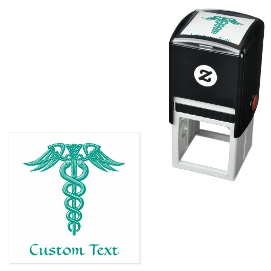 グリーンケルト結び目模様カドゥセウス セルフインキングスタンプ (インサイチュ)
