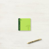 グリーンケルト結び目模様カドゥセウス ポストイット (デスク上)