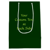 グリーンケルト結び目模様カドゥセウス ミディアムペーパーバッグ (裏面)