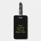 グリーンケルト結び目模様カドゥセウス ラゲッジタグ (裏面縦)