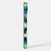 グリーンケルト結び目模様ストーンモザイク iPhoneケース (右側面)