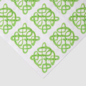 グリーンケルト結び目模様ティッシュペーパー 薄葉紙 (詳細)