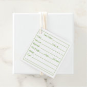 グリーンケルト結び目模様2"スクエアヤーンラベル フェイバータグ (インサイチュ)